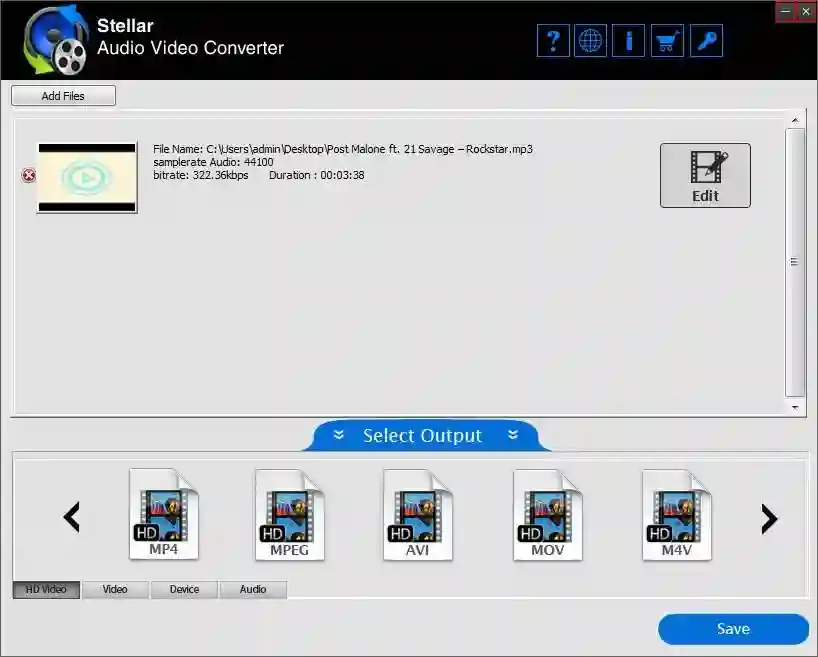 Stellar Audio Video for windows